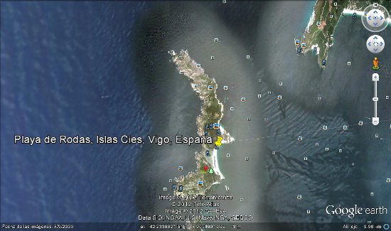 Playa de Rodas, Islas Cies, Vigo, España 🗺️ Foros de Google Earth y Maps 2