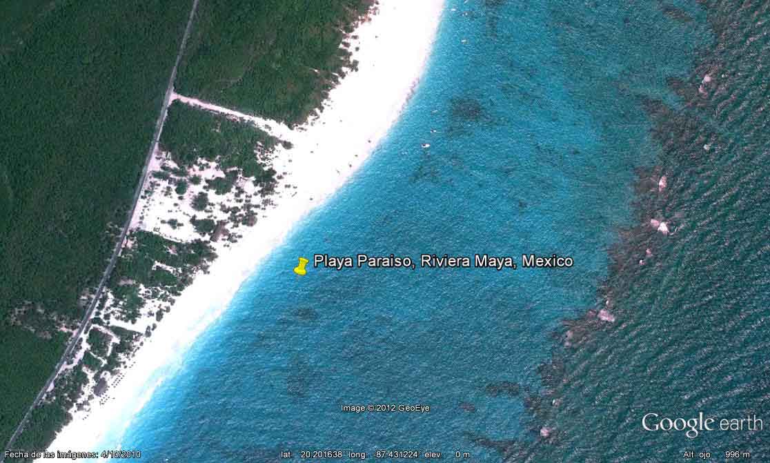 Playa Paraiso, Riviera Maya, Mexico - XPLOR Park 🗺️ Foro Google Earth para Viajar