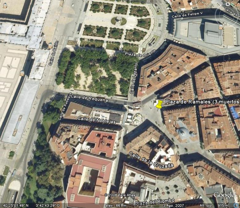 Plaza de Ramales - Atentados de ETA en España 🗺️ Foros de Google Earth y Maps