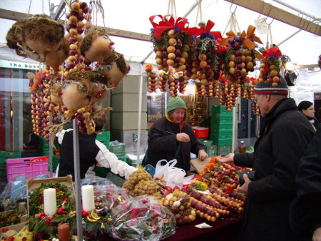 Mercado de la cebolla, plaza Zibelemärits, Berna, Suiza 0