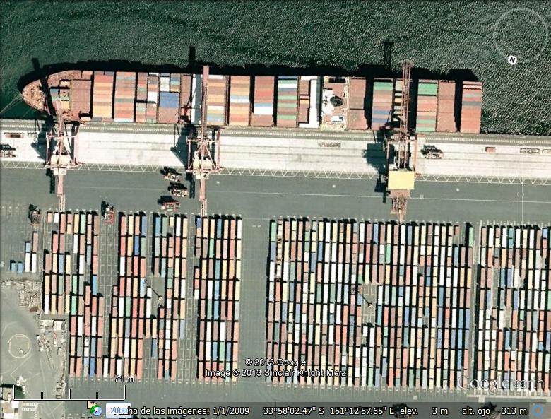 Portacontenedores 300 m - Sidney 1 - Barco 230 metros Amsterdam 🗺️ Foro General de Google Earth