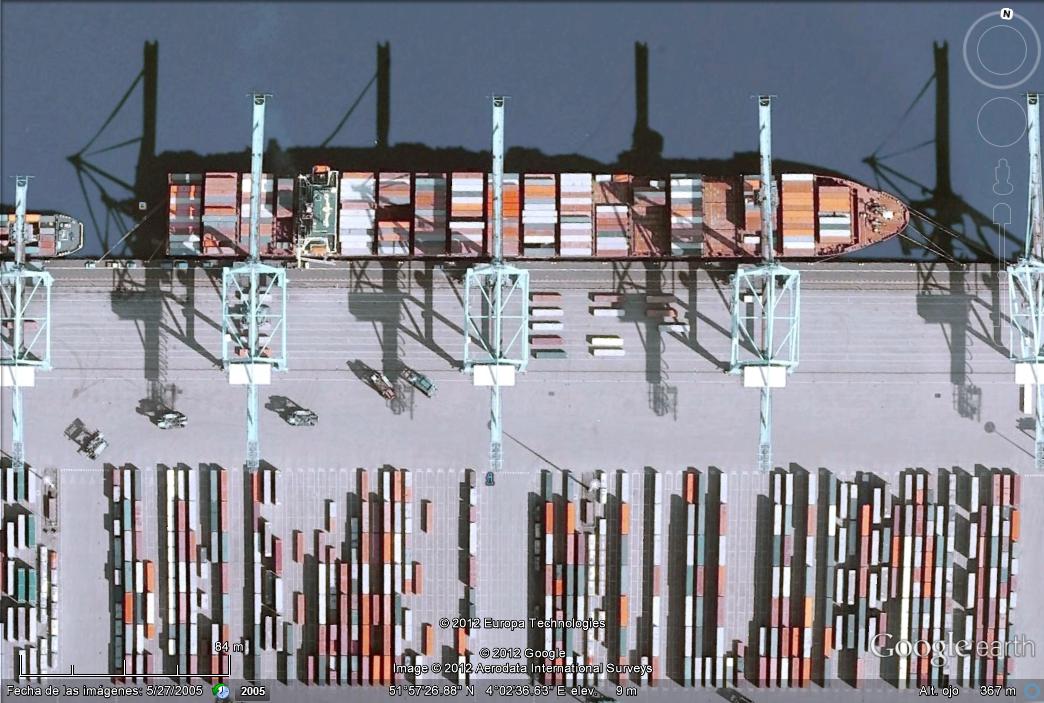 portacontenedores 300m Roterdam 1 - Cargando Mineral 268m - Corea 🗺️ Foro General de Google Earth