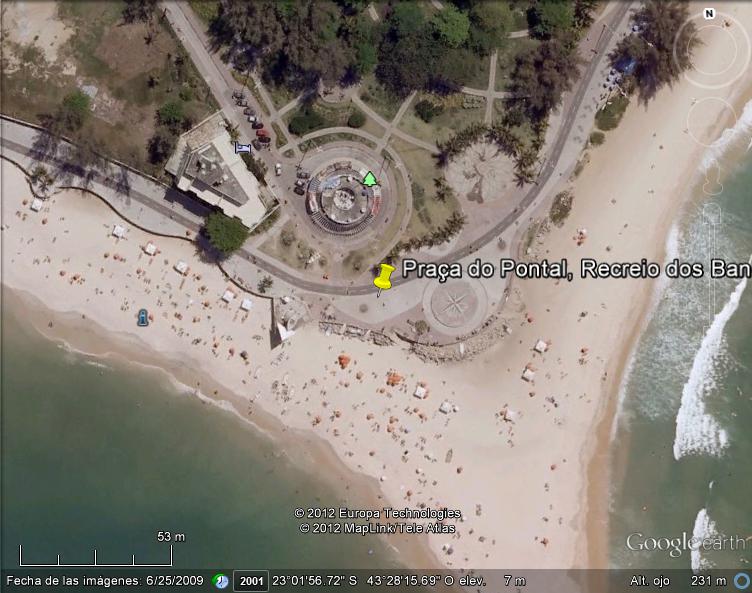 Praça do Pontal Recreio dos Bandeirantes, Río de Janeiro 0 - Rosa de los Vientos -El Pato - Peru 🗺️ Foro General de Google Earth