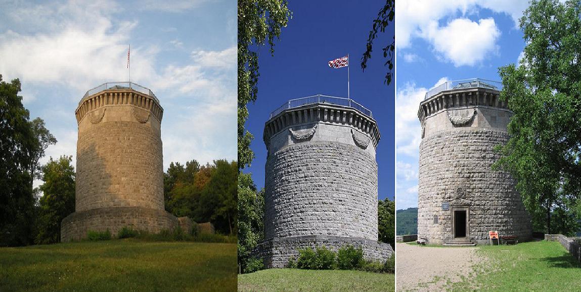 Primera Torre Bismark -Bad Kissingen, Alemania 0 - LOCALIZACION DE LAS TORRES DE BISMARCK