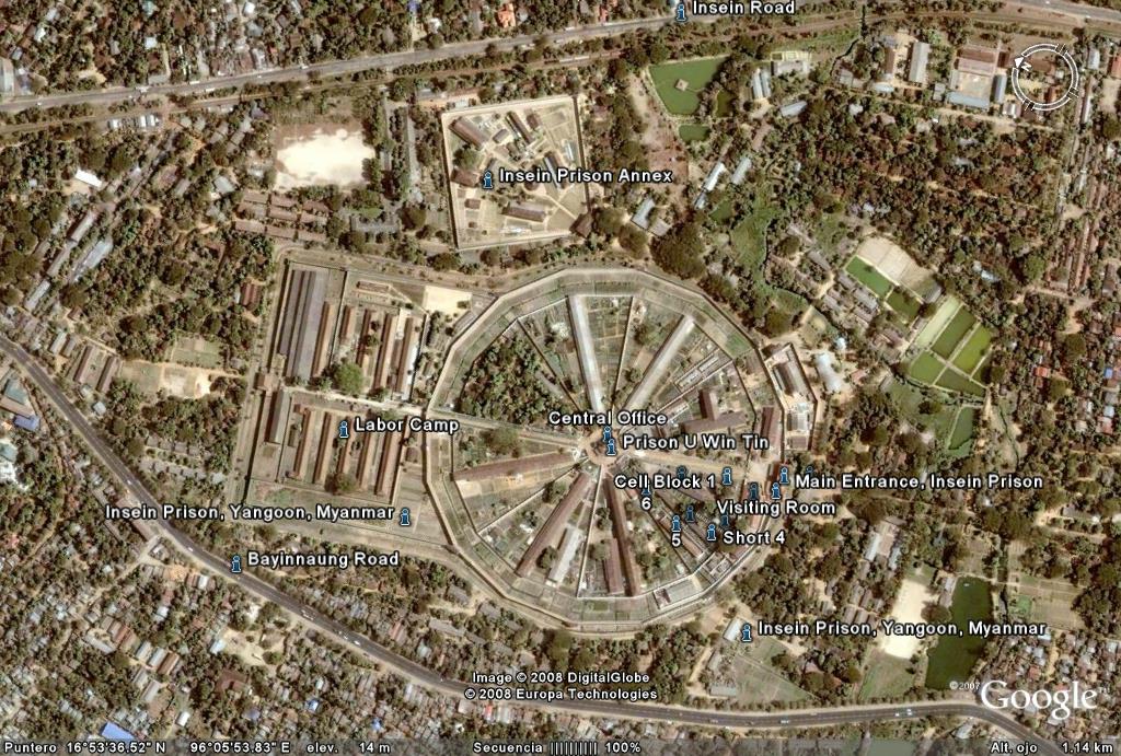 Carcel Birmana - SCI Greene, corredor de la muerte 🗺️ Foro General de Google Earth