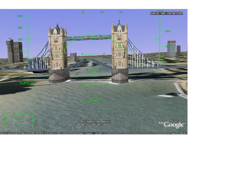 Modo Simulador de Vuelo con Google Earth 0