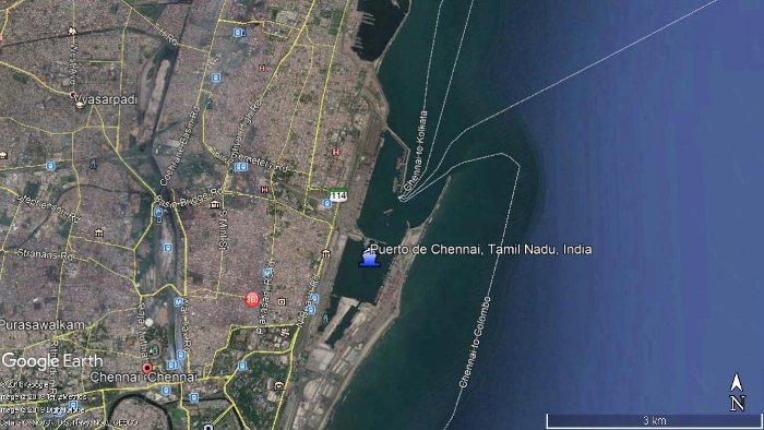 Puerto de Chennai, Tamil Nadu, India 🗺️ Foro Asia 2