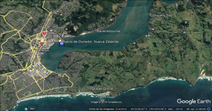 Puerto de Dunedin, Nueva Zelanda 🗺️ Foro Oceanía 2