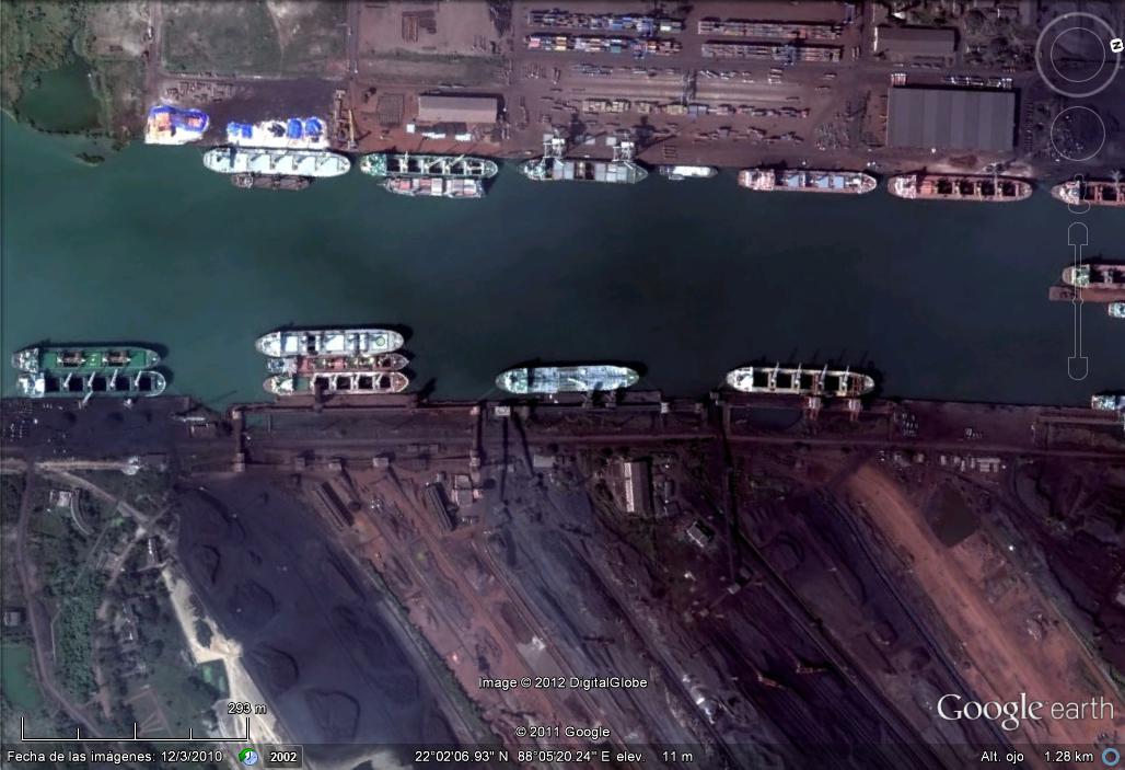 Puerto de minerales de Haldia - India 0 - Barco 230 metros Amsterdam 🗺️ Foro General de Google Earth