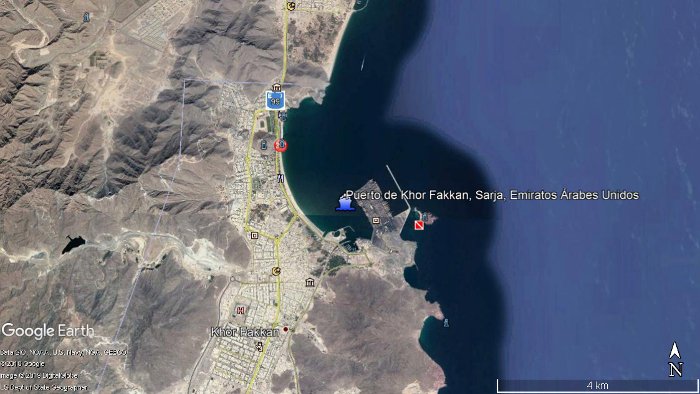 Puerto de Khor Fakkan, Sarja, Emiratos Árabes Unidos 🗺️ Foro Asia 2