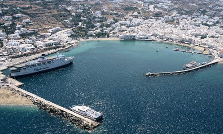 Puerto de Mykonos, Tourlos, Grecia 🗺️ Foro Europa 1