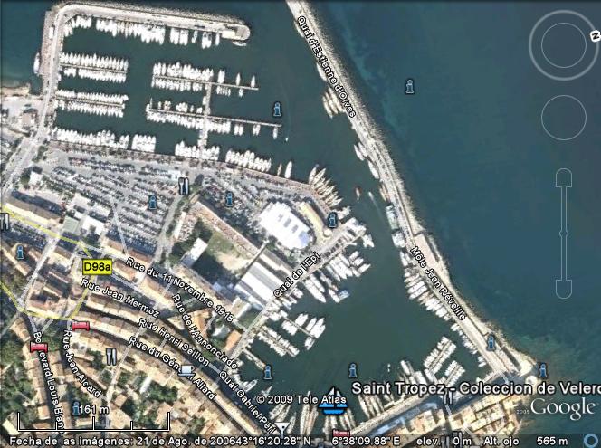 Puerto de Saint Tropez - Yate Luna de Abramovich 🗺️ Foro General de Google Earth