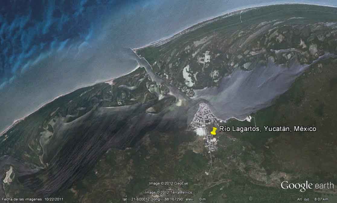 Río Lagartos, Yucatán, México - Tulum, Playa y Zona Arqueologica, Riviera Maya, Mexico 🗺️ Foro Google Earth para Viajar