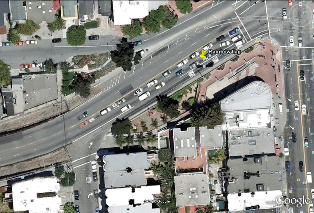 Bandera Arco Iris en San Francisco, USA 1 - Plazas con Banderas 🗺️ Foro General de Google Earth