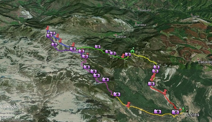 Detalle del Recorrido - Alto Valdelamorga 1621m. 17/4/14. Sanribañez de Resoba 🗺️ Foro Ficheros KMZ, KML y Rutas