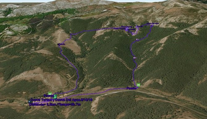 detalle del recorrido. - Cueva Teresa y Cueva Del Agua. 8/10/16 - Ruta de Senderismo