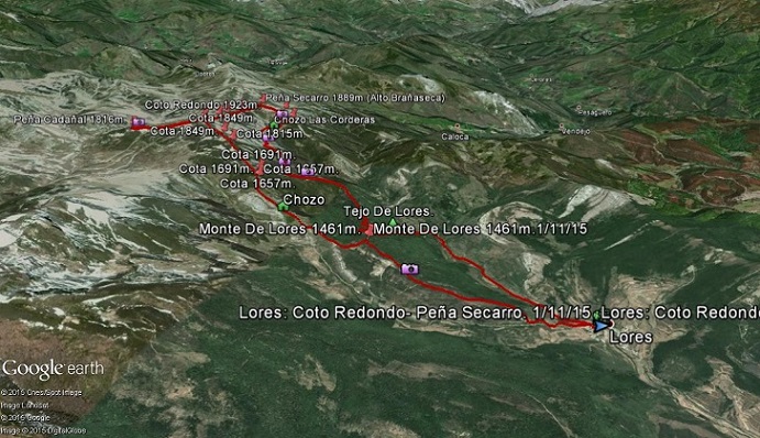 Coto Redondo - Peña Secarro (Alto De Brañaseca). 1/11/15 0