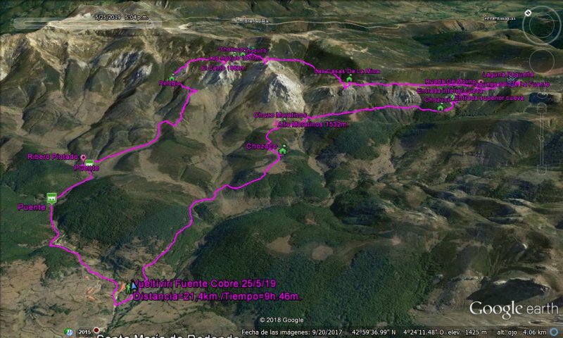 detalle del recorrido - Vueltíviri Fuente Cobre.25/5/2019 🗺️ Foro Ficheros KMZ, KML y Rutas