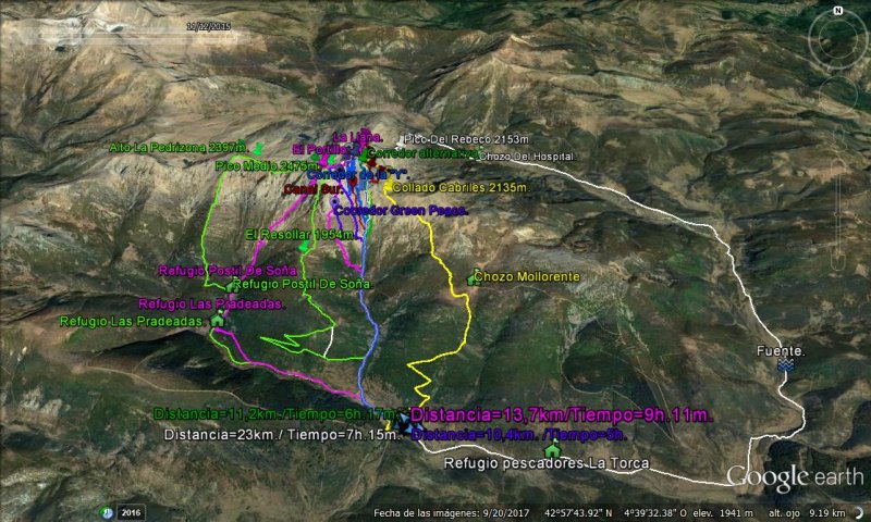 recorrido con google earth - Vueltíviris por El Curavacas. Archivo 1 🗺️ Foro Ficheros KMZ, KML y Rutas