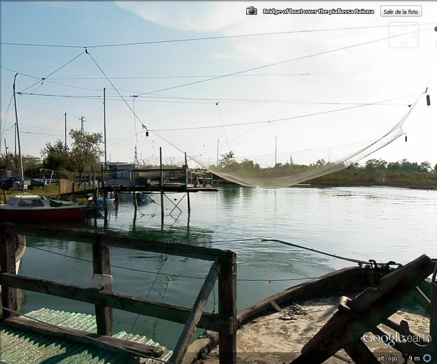 Canales cerca de Ravena: canales y casas de pesca 1 - Piscifactorias y Redes de Pesca