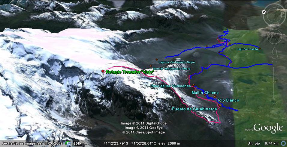 Picada Tronador - TREKKING AL REFUGIO SAN MARTIN - Argentina 🗺️ Foro Google Earth para Viajar