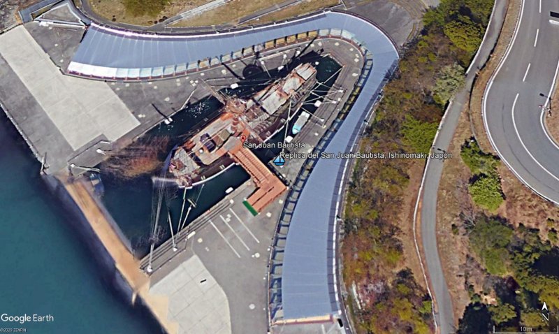 Réplica del San Juan Bautista, Ishinomaki, Japón 1 - Santisima Trinidad, el barco de guerra 🗺️ Foro General de Google Earth