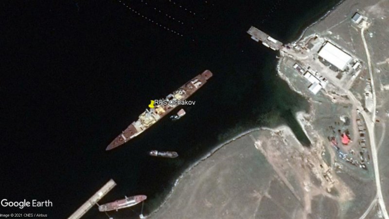 RFS Ochakov el buque que bloqueo la salida al Mar Negro 0 - Lugar de hundimiento del MV Accomac 🗺️ Foro General de Google Earth