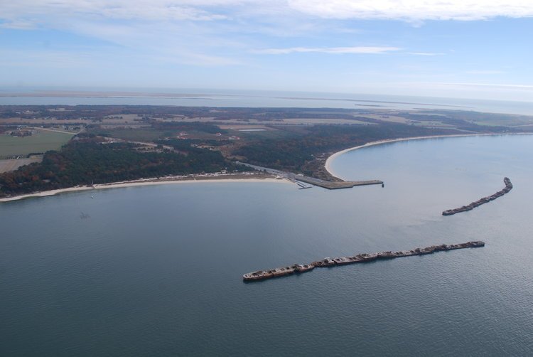 El Rompeolas de Kiptopeke, Bahía de Chesapeake, USA 1