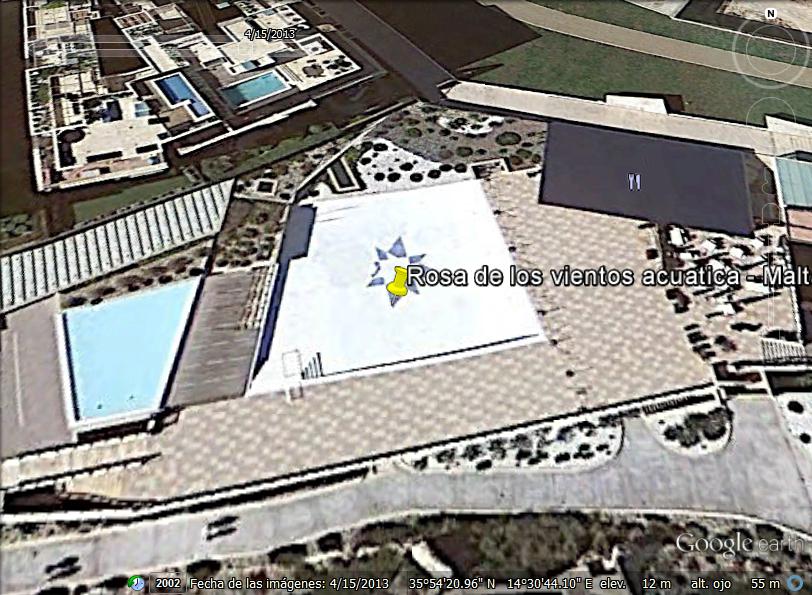 Rosa de los vientos submarina - Malta 0 - Rosa en pista de Aeropuerto de Valencia 🗺️ Foro General de Google Earth