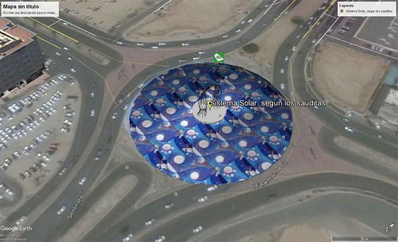 Dibujo del sistema solar en Jedda, Arabia Saudita 🗺️ Foro General de Google Earth