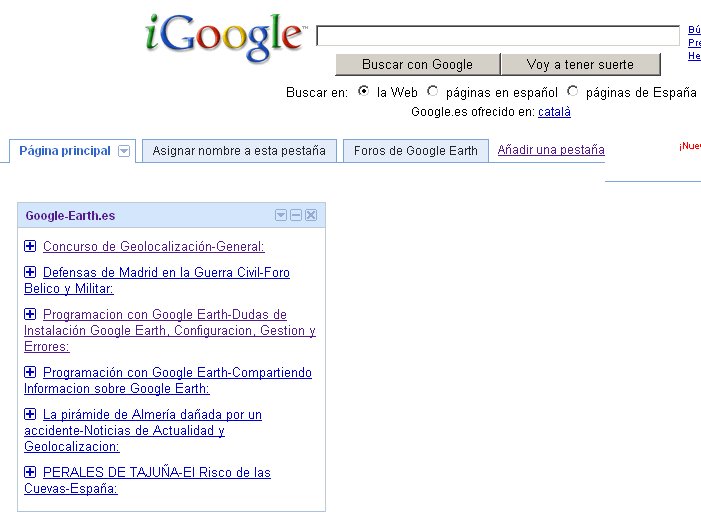 Gadget de Google Earth