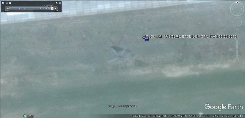 Mi 17 volando sobre base de Astrakan, Rusia 1
