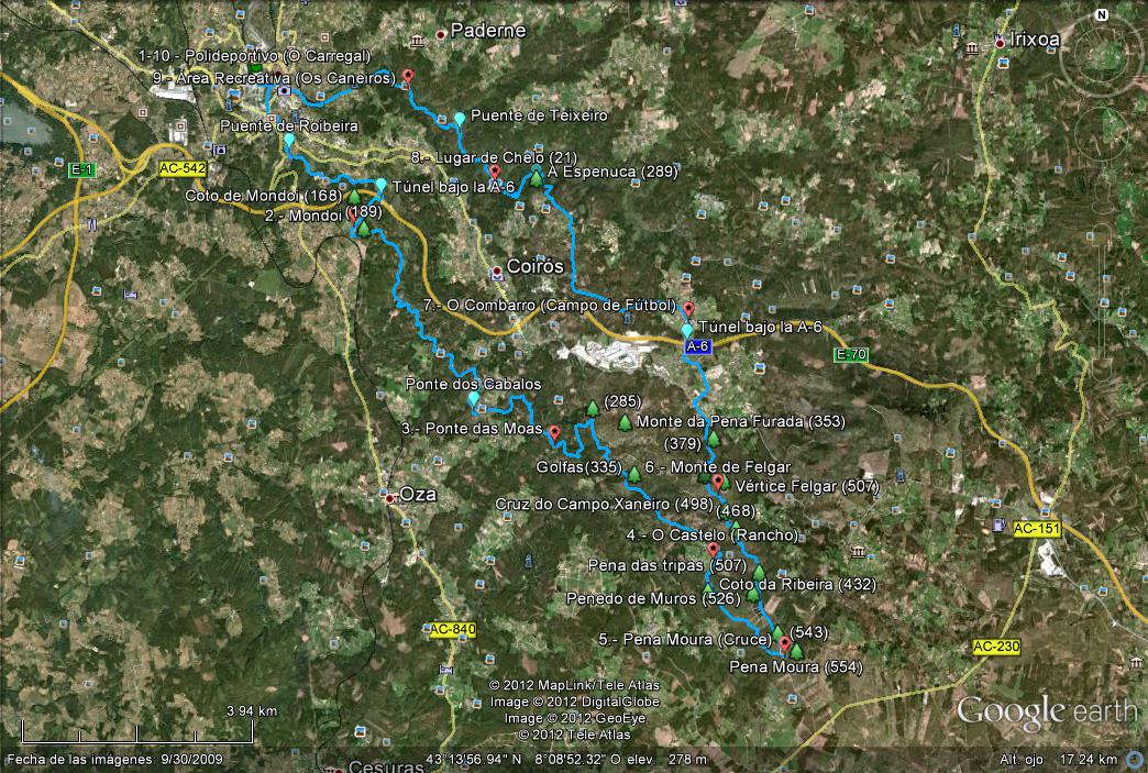 Ruta Monte Neme - Malpica 🗺️ Foro GPS y Google Earth 0