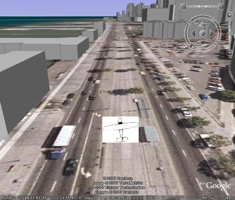 Modo Simulador de Vuelo con Google Earth