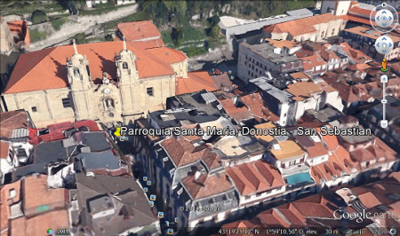 Iglesia de Santa Maria, Donostia, San Sebastian 🗺️ Foro Ficheros KMZ, KML y Rutas 2