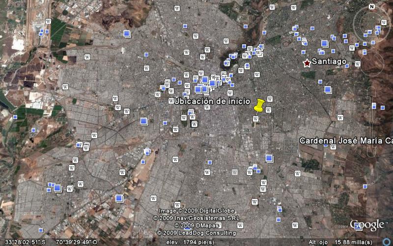 Sacar Cuadros azules de Google Earth