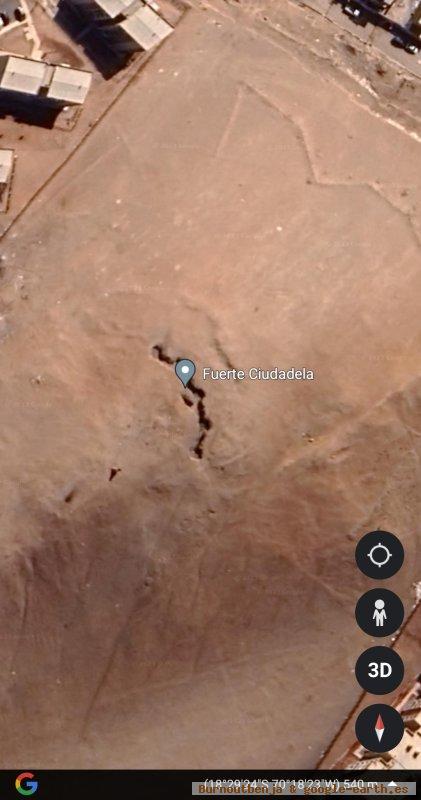Fuerte Ciudadela, Arica, Chile. Coordenadas 18°28'51"S 70°19'26"W