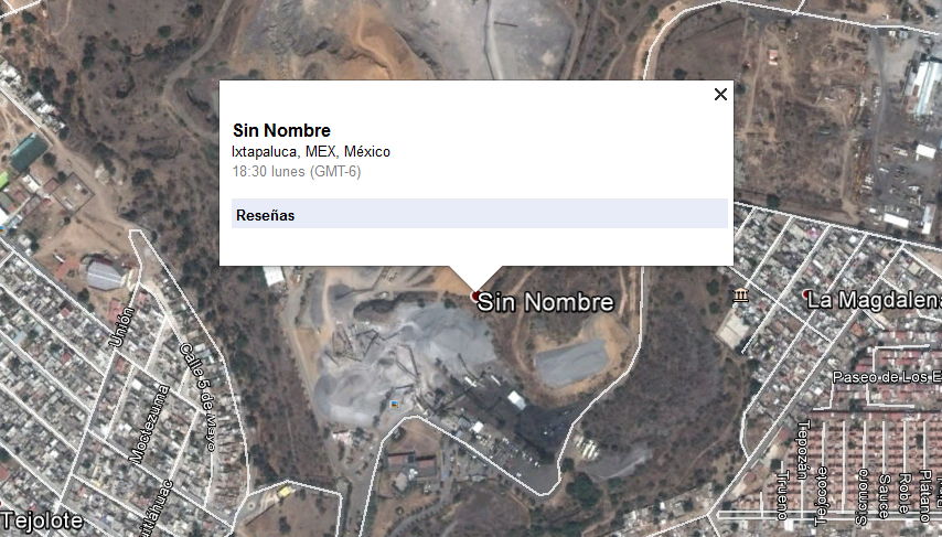 Sin Nombre, Ixtapaluca - Mexico 1 - Contamina - El toponimo politicamente incorrecto 🗺️ Foro General de Google Earth