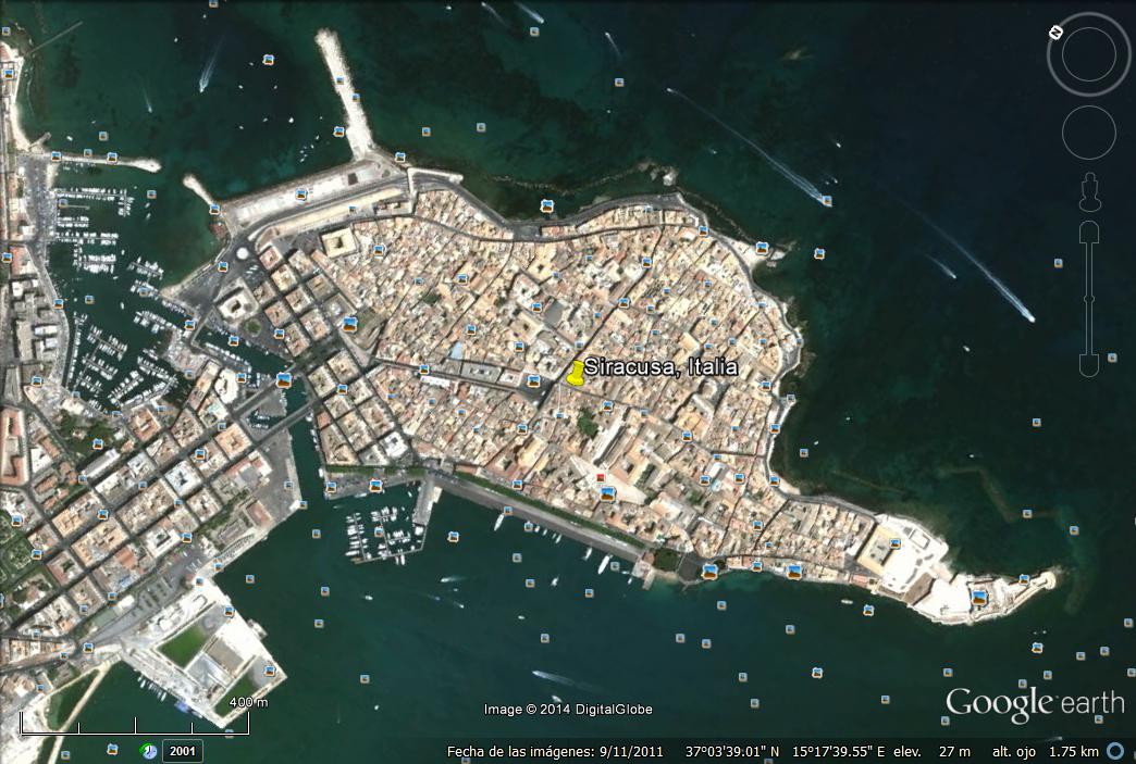 Puerto de Siracusa, Sicilia, Italia 1 - Concurso de Geolocalización con Google Earth