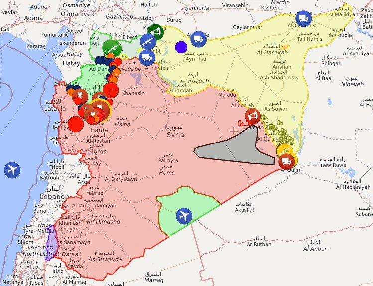 Situación en Siria a 22-12-2018 - Guerra Civil de Siria