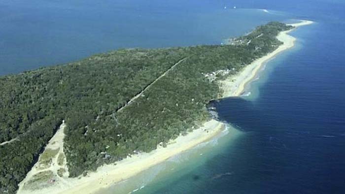 Socavones en playas de Inskip Point 0