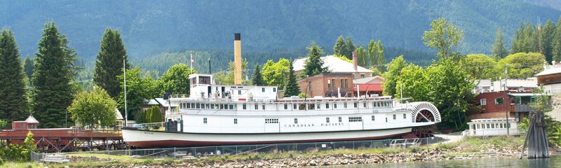 SS Moyie Paddle Steamer, Canadá 1 - Barcos Rueda de Paleta o Vapor de ruedas