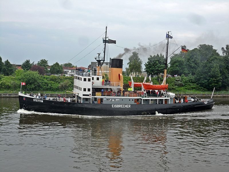 SS Stettin rompehielos a vapor, Alemania 2 - Barcos a Vapor Remolcadores / Otros