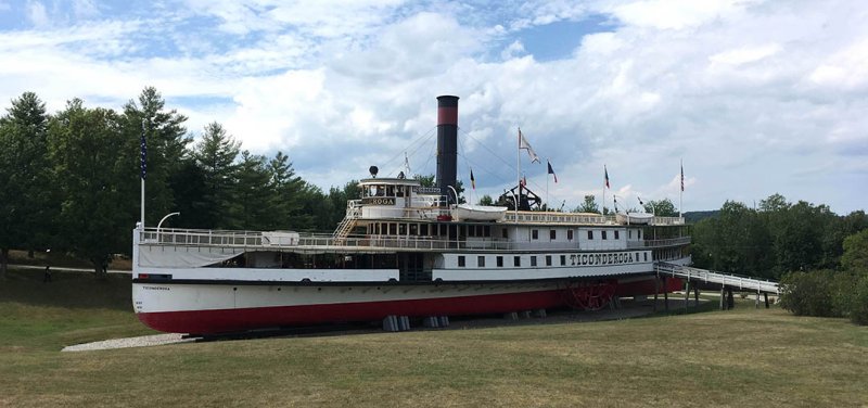 SS Ticonderoga Paddle Steamer, USA 2 - Barcos Rueda de Paleta o Vapor de ruedas