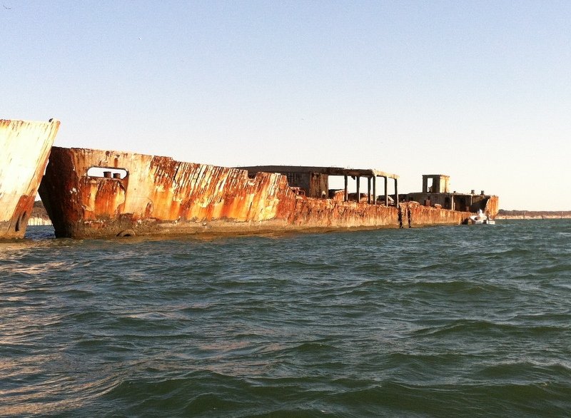 SS William Foster Cowham 0 - El Rompeolas de Kiptopeke, Bahía de Chesapeake, USA 🗺️ Foro General de Google Earth