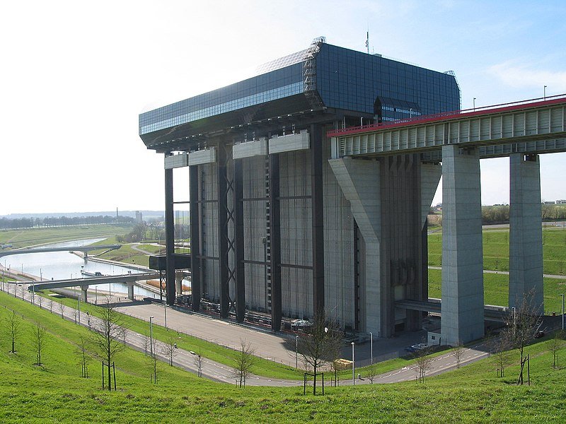 Elevador de barcos de Strépy-Thieu, Henao (Bélgica) 1 - Ascensor o Elevador de Barcos (Boat Lift or Ship Lift)