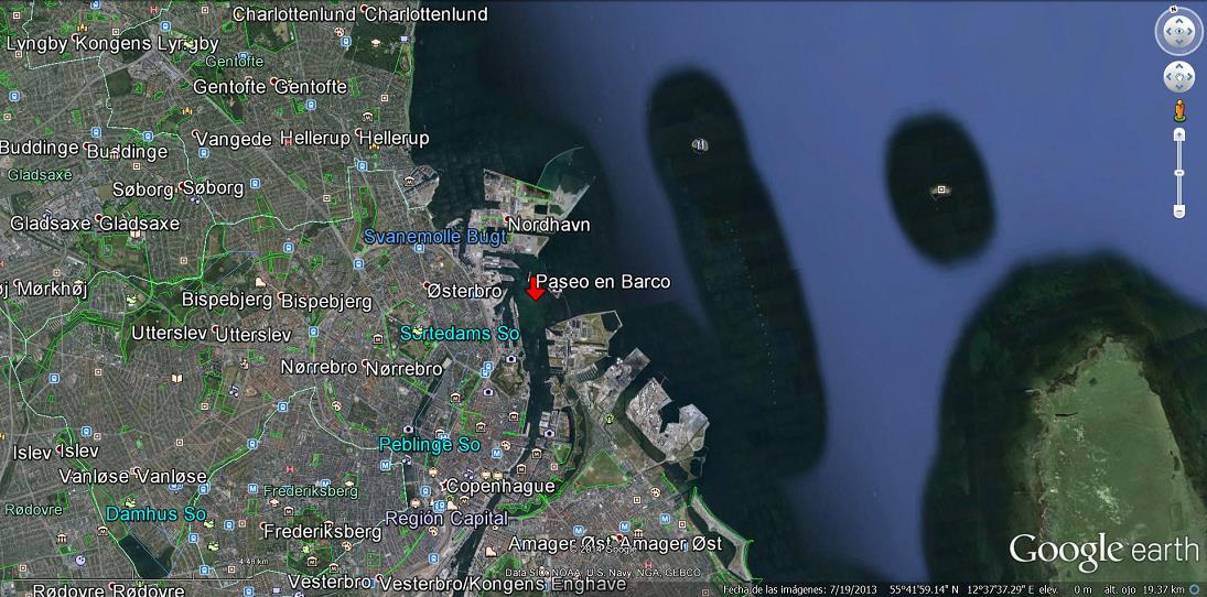 PASEO EN BARCO EN DINAMARCA 0 - Curiosidades de Google Earth (En modo Street View )