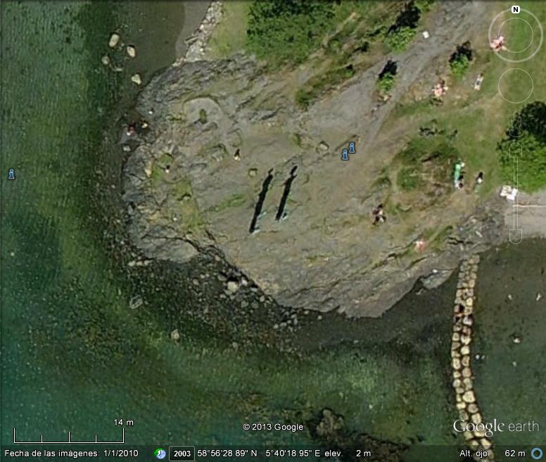 Sverd i fjell - tres espadas clavadas en la roca - Noruega 0 - Concurso de Geolocalización con Google Earth