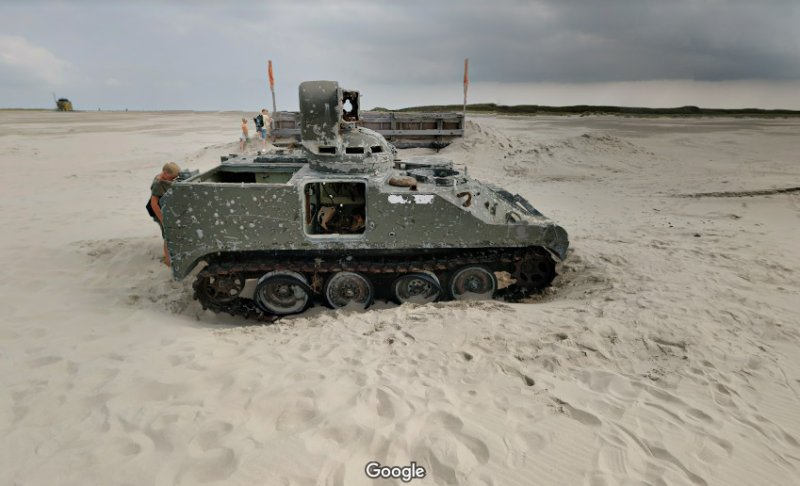 Playa de Entrenamiento Vliehors, Vlieland, Países Bajos 2 - Pueblo Fantasma y Tanques abandonados 🗺️ Foro Belico y Militar