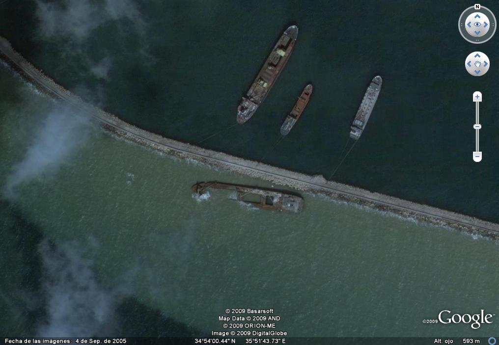 Barco naufragado en la isla de Saint Marteen 🗺️ Foro General de Google Earth 1